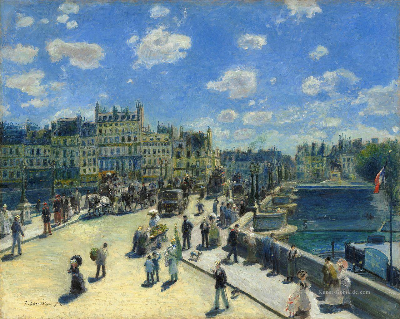 Auguste Renoir Pont Neuf Paris Ölgemälde